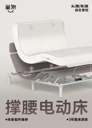 巢物 撑腰电动床